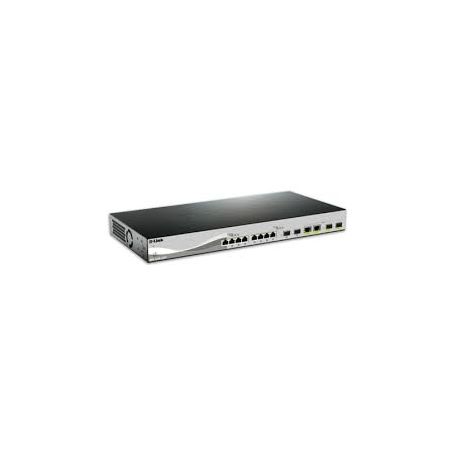 D-link 12-port 10GBASE-T, 2-port SFP+ and 2-port 10GBASE-T/SFP+ combo 10G Multi-Gigabit Smart Managed Switch - DXS-1210-16TC/E