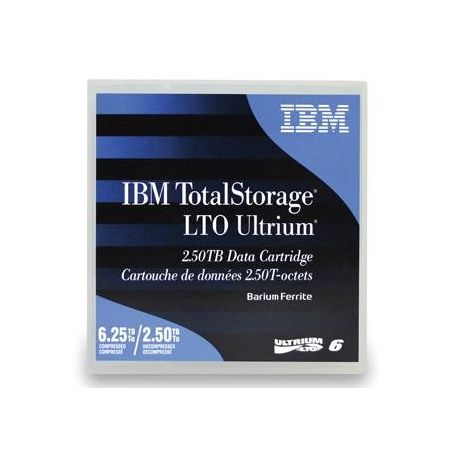 DC IBM Ultrium LTO-6 (BaFe) etiquetado 2,5TB/6,25TB (00V7590ET) - 00V7590L