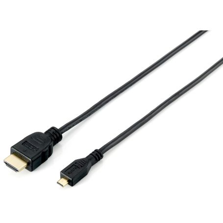 Equip HighSpeed HDMI to microHDMI Adapter Cable M M 1,0m black - 119309