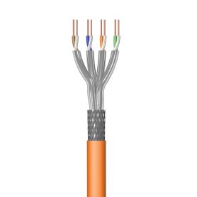 EWENT Networking Cable Cat 7 S FTP AWG23 1 CU 100mt. CPR Eca Calss SOLID, Jacket LSZH Orange - IM1227