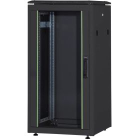 26U network rack, Unique 1342x600x1000 mm, color black (RAL 9005)