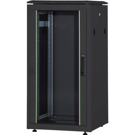 26U network rack, Unique 1342x600x1000 mm, color black (RAL 9005)