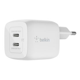 Belkin BOOST CHARGE PRO GaN - Adaptador de alimentação - tecnologia PPS e GaN - 45 Watt - Fast Charge - 2 conectores de saída