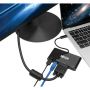 Eaton USB-C Multiport Adapter - 4K HDMI, VGA, USB-A, GbE, HDCP, Black - U444-06N-HV4GUB