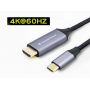 Conceptronic ABBY10G USB-C to HDMI Cable, Male to Male, 4K 60Hz  -
