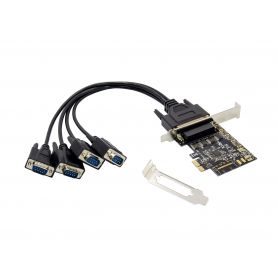 Conceptronic EMRICK12B 4-Port DB9 RS232 Serial PCIe Card  -
