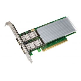 Intel Ethernet Network Adapter E810-CQDA2T - Adaptador de rede - PCIe 3.0 x16   PCIe 4.0 x16 - QSFP28 x 2
