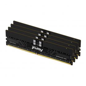 Kingston ValueRAM 128GB 5600MT s DDR5 ECC Reg CL28 DIMM (Kit of 4) FURY Renegade Pro EXPO  - KF556R28RBE2K4-128