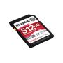 Kingston 512GB Canvas React Plus SDXC UHS-II 280R 150W U3 V60 for Full HD 4K  - SDR2V6 512GB