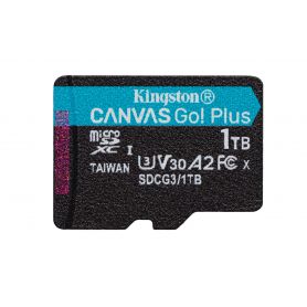 Kingston MicroSDXC 1TB Canvas Go Plus 170R A2 U3 V30 Single Pack w o ADP  - SDCG3 1TBSP