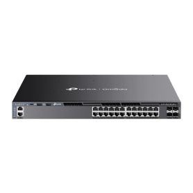 TP-Link Omada 24-PortGigabit Stackable L3 Managed PoE+ Switch with 4 10GE SFP+ Slots  - SG6428XHP