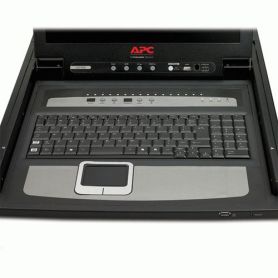 APC 17'' Rack LCD Console with Integrated 16 Port Analog KVM Switch - AP5816