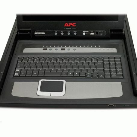 APC 17'' Rack LCD Console with Integrated 16 Port Analog KVM Switch - AP5816