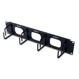 APC 2U Horizontal Cable Organizer W  Pass-Thru Black - AR8428