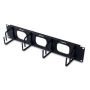 APC 2U Horizontal Cable Organizer W  Pass-Thru Black - AR8428