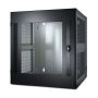 APC NetShelter WX 13U w Threaded Hole Vertical Mounting Rail Glass Front Door Black - AR100