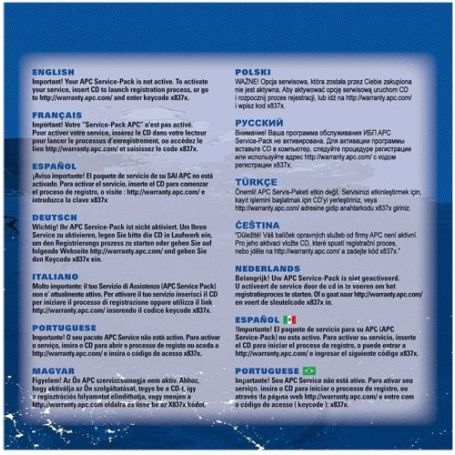 APC Service Pack + 1Y Warranty ext. p BE400-SP, BE550G-SP, BE700G-SP, SC420I, SC450RMI1U e SC620I - WBEXTWAR1YR-SP-01