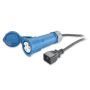 APC Power Cord, 16A, 230V, C20 TO IEC 309F - AP9899