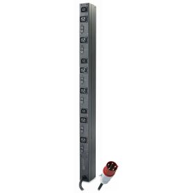 APC Rack PDU, Basic, Zero U, 22kW, 230V, (6) C19 & (3) C13, High Temp - AP7555A