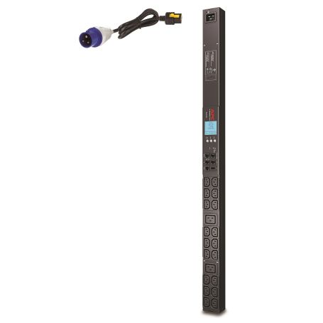 APC Rack PDU 2G, Metered, ZeroU, 16A, 230V, (18) C13 & (2) C19, IEC309 Cord - AP8858EU3