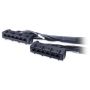 APC Data Distribution Cable, CAT6 UTP CMR 6XRJ-45 Black, 50FT (15.2M) - DDCC6-050