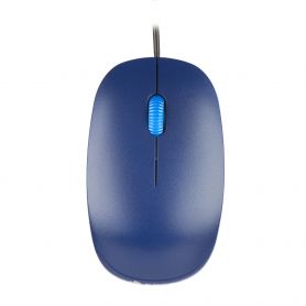 NGS Desktop Optical Wired Mouse 1000 DPI, Scroll, Regular Size - Azul - Cinza - BLUEFLAME