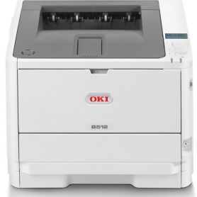 Oki B512dn - Impressora laser/LED A4 1200X1200, 45PPM, 512MB RAM, 3GB EMMC, USB 2.0, Ethernet 10/100/1000 - 45762022