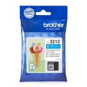 Brother Tinteiro Cyan de alta capacidade, duração estimada até 400 páginas (segundo ISO IEC 24711) - LC3213C