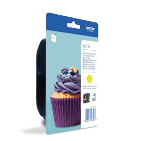 Brother Cartucho amarelo, 600 págs. A4, para MFC-J4410DW   MFC-J4510DW - LC123YBP