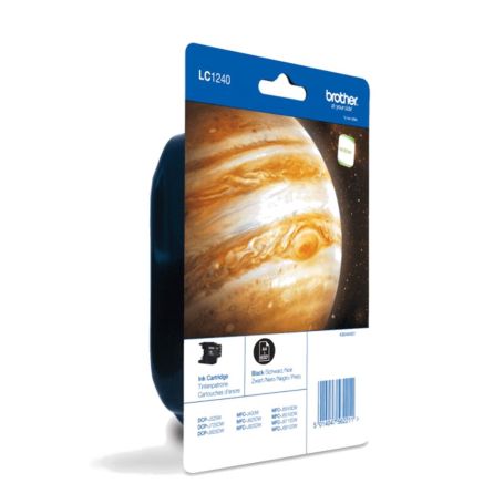 Brother Cartucho preto Blister, 600 págs. para MFCJ6510DW MFCJ6710DW MFCJ6910DW - LC1240BKBP
