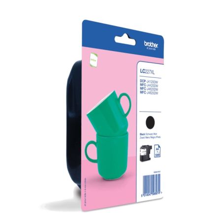 Brother Cartucho tinta preto grande capacidade, 1.200 págs. A4, para DCP4120DW MFC-J4420DW MFC-J4620DW - LC227XLBKBP