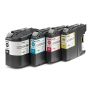 Brother Pack cartuchos de tinta preto cian magenta e amarelo super longa duração, 2.400 págs. A4 - LC229XLVALBP