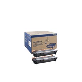 Brother Toner Alta Capacidade Twin  - duração. 16.000 Pág , para 5440D 5450DN 5470DW 6180DW - TN3380TWIN