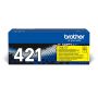 Brother Toner Amarelo Duração estimada 1.800 pág. segundo ISO IEC19798 - TN421Y