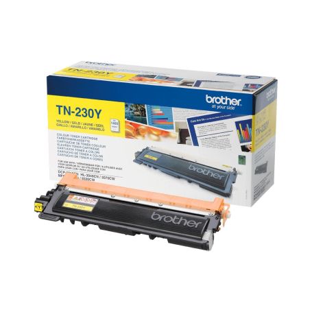 Brother Toner Amarelo. duração 1400 Pág. @ 5. para HL-3040CN   HL-3070CW   MFC-9120CN   MFC-9320CN - TN-230Y