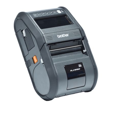Brother RJ-3150 - Imp. NB resistente de etiquetas e tickets de tecnologia térmica direta de rolo 3', 203ppp, Bluetooth e WiFi
