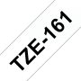 Brother Fita Laminada de 36mm - Transparente  Preta. para P-Touch - TZE161