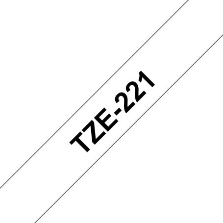 Brother Fita Laminada de 9 mm - Branco Preto para P-Touch - TZE221