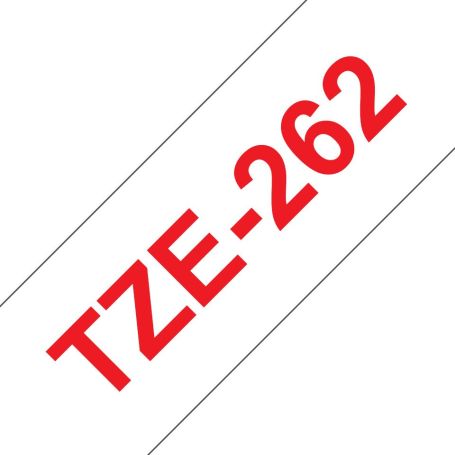 Brother Fita Laminada de 36 mm - Branco   Vermelho, para P-Touch - TZE262