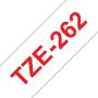 Brother Fita Laminada de 36 mm - Branco   Vermelho, para P-Touch - TZE262