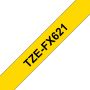 Brother Fita laminada flexível - Largura 9mm, comprimento 8m - Texto preto sobre fundo amarelo, para P-Touch  - TZEFX621