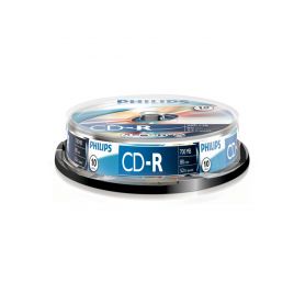 Philips CD-R 80Min 700MB 52x Cakebox (10 unidades) - CR7D5NB10