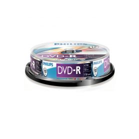 Philips DVD-R 4,7GB 16x Cakebox (10 unidades) - DM4S6B10F