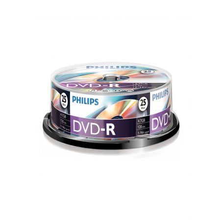Philips DVD-R 4,7GB 16x Cakebox (25 unidades) - DM4S6B25F