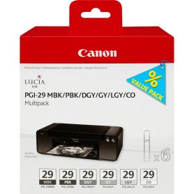 Canon PGI-29 MBK PBK DGY GY LGY CO Multi sem segurança - 4868B018