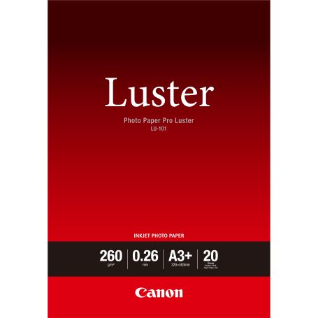 Luster Paper LU-101 - A3+ (Pack de 20 Folhas) - 6211B008 - 6211B008
