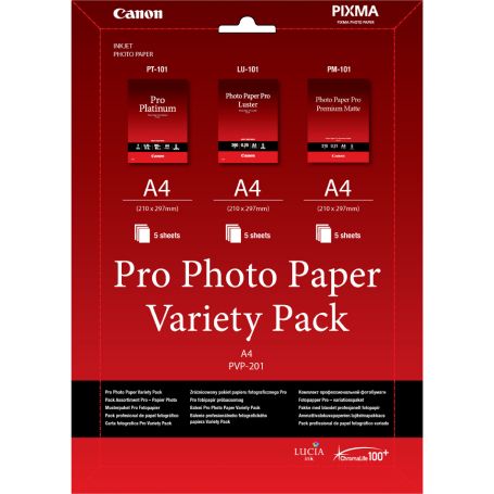 Canon Photo Paper Variety Pack PVP-201 PRO A4 - 6211B021