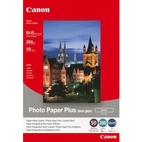 Canon Photo Paper Semi-Glossy SG-201 4X6 50 folhas - 1686B015