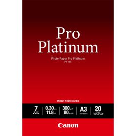 Canon Photo Paper Pro Platinum PT-101 A3, 20 Folhas - 2768B017