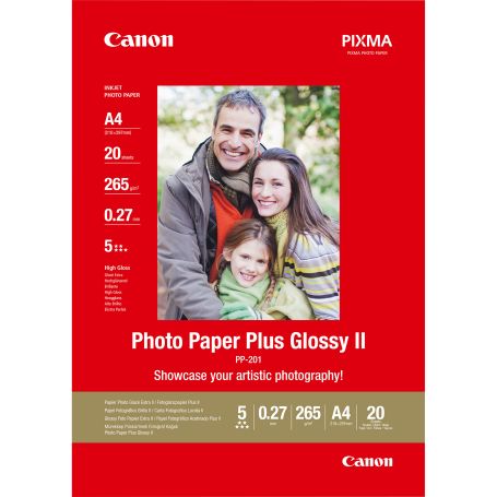 Canon Photo Paper Plus PP-201 A4 (20 folhas) - 2311B019